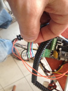 Les fils du moteur pas à pas